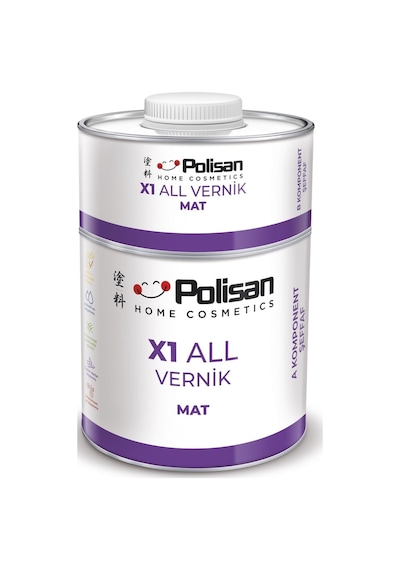 Polisan X1 Art P081122 Mat Vernik 500 Ml