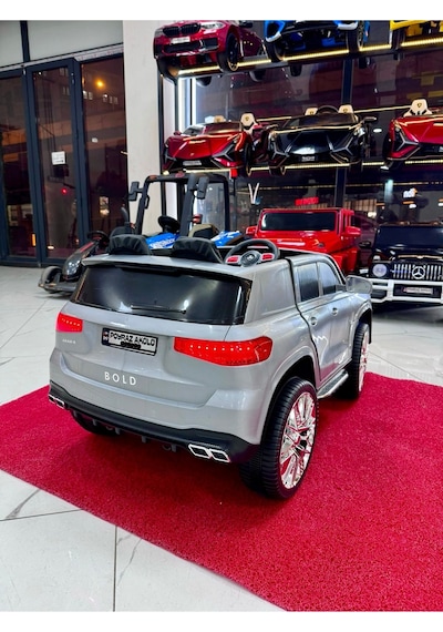 Poyraz Akülü Volvo Suv Akülü Araba 12 Volt 0-7 Yaş Gri