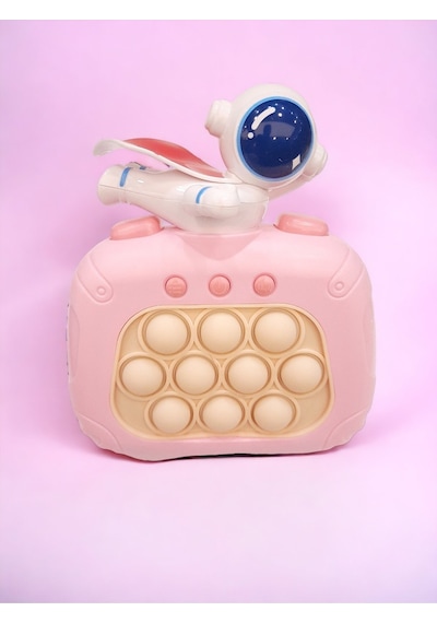 Elektronik Popit, Quick Push Konsol Uçan Astronot Model Pembe