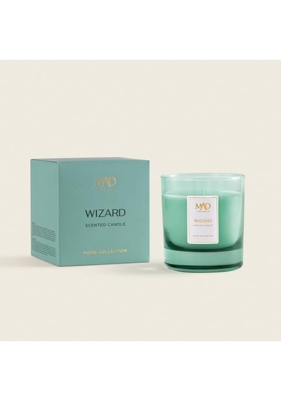 Mad Wizard 200 Gr Kokulu Cam Mum Çarkıfelek, Vadi Zambağı Ve Sandal Ağacı İle Mistik Ve Büyüleyici Bir Atmosfer 50 x 22