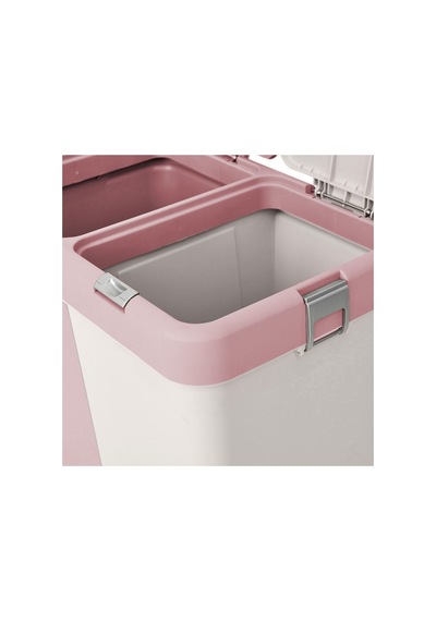 Duo Laundry Çamaşır Sepeti - Pembe - 80 Lt Pembe / Beyaz Pembe / Beyaz
