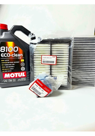 Honda Civic 2017-2021 Dizel Bakım Set  Yağ Filtre/ithal Hava Polen Motul 0w30 5 Litre