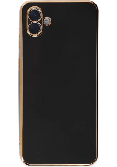 Newface Samsung Galaxy Uyumlu A04e Kılıf Volet Silikon -  Siyah