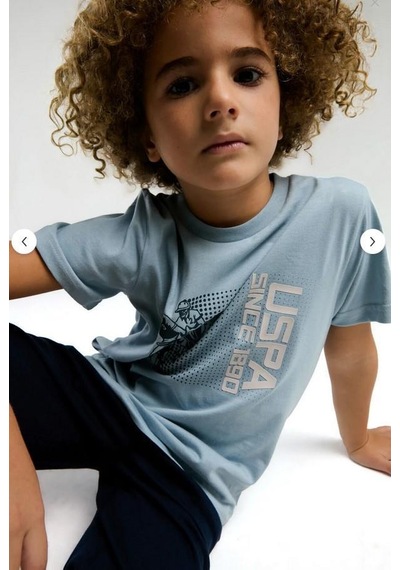 My Kids Wear Aykidsclup U.s. Polo Assn Erkek Çocuk Mavi Bermuda Takım 2025-