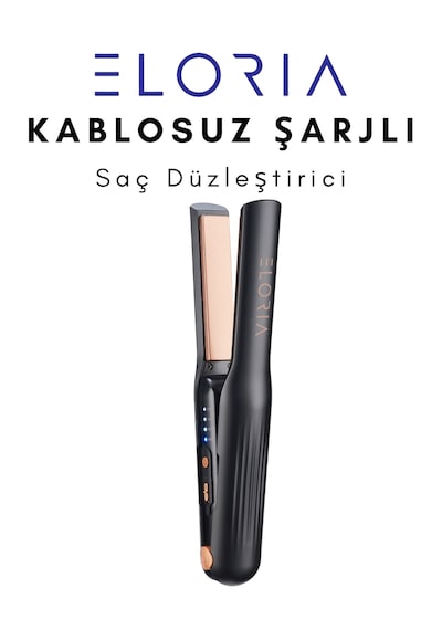 Eloria Kablosuz Şarjlı Saç Düzleştirici