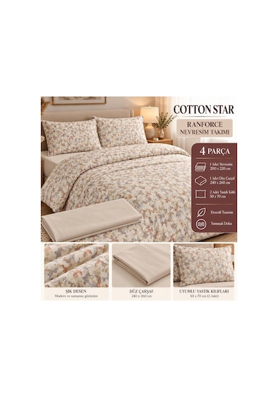 Slc Home Ranforce %100 Pamuk Kazayağı Desenli Nevresim Takımı Çift Kişilik 4 Parça Çok Renkli - 938509545 Çok Renkli Slc Home Ranforce %100 Pamuk Kazayağı Desenli Nevresim Takımı Çift Kişilik 4 Parça Çok Renkli - 938509545 Çok Renkli