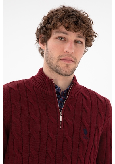U.s. Polo Assn. Erkek Bordo Kazak /triko 50297020-vr014 Bordo