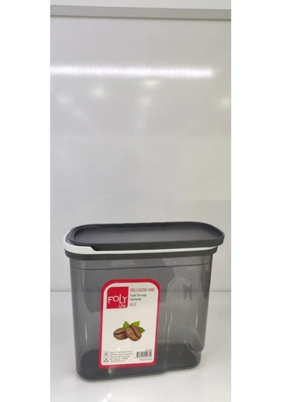 1.8 Litre Poly Erzak Saklama Kabı Kızaklı Kapak Royaleks-bnm-0650