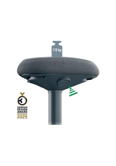 Leitz Ergo Active A Konforlu Oturaklı Sit Standing Tabure - Kod:65450089 Gri