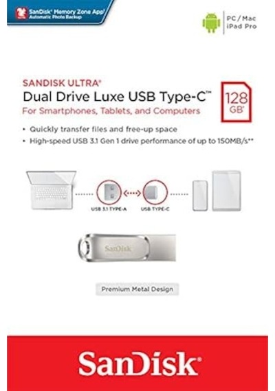 Sandisk Ultra Dual Drive Luxe Usb Type-c Sürücü Akıllı Telefon Be