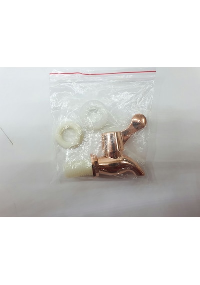 Cam Damacana Yedek Musluk Cam Sebil Musluğu Rose Gold - Çevirmeli Bakır Musluk+Conta