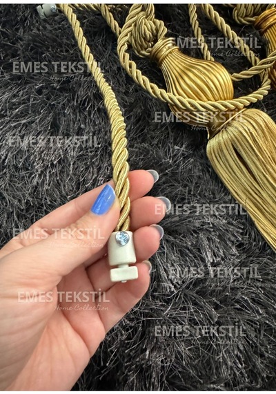 Kuka Braçol Kornişe Takma Tavan Yan Bağlama Perde Toplama Aksesuarı Tieback Gold Kukalı Gold
