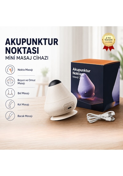 Akupunktur Noktası Mini Masaj Cihazı Şarjlı Taşınabilir Boyun Ve Vücut Masaj Aleti-1738