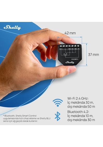 Shelly Shutter Akıllı Panjur Kontrol Rölesi