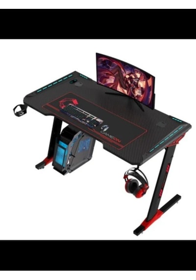 Raptor Il Serisi Z Şeklinde Rgb Akıcı Işıklı Oyun Masası Boyut: 140-60-72 Cm , 800 300 3 Mm - Fare Beyaz Raptor Il Serisi Z Şeklinde Rgb Akıcı Işıklı Oyun Masası Boyut: 140-60-72 Cm , 800 300 3 Mm - Fare Beyaz