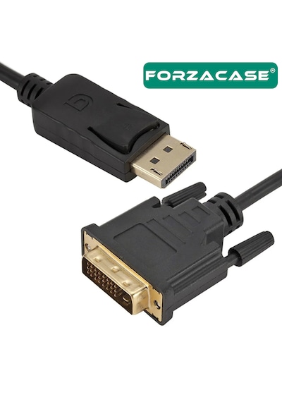 Forzacase Displayport To Dvı Kablo Monitor Projektor Görüntü Aktarıcı Dp To Dvı 24+1 1.8 Metre- Fc1183