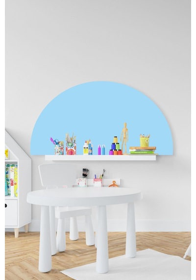 MSticker Bohem Tarzı Mavi Yarım Daire Çocuk Bebek Odası Sticker 50x100cm
