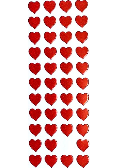 Sticker Kabartmalı Stiker Defter, Planlayıcı Etiket Kalp Cb469 16x7 Cm