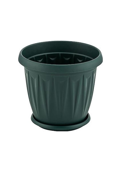 Omnipazar Sy-5701 1 Litre Plastik Ürgüp Saksı Takım No 1 Yeşil