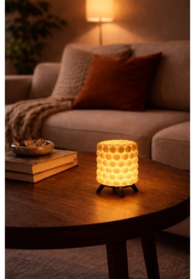 Dekoratif Led Tealight Mumluk Ve Masa Lambası Ambiyans Beyaz