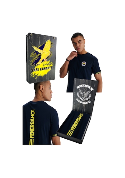 Fenerium Fenerbahçe Erkek Tribün Sırt Detaylı T-shirt Uv Kutu Lacivert