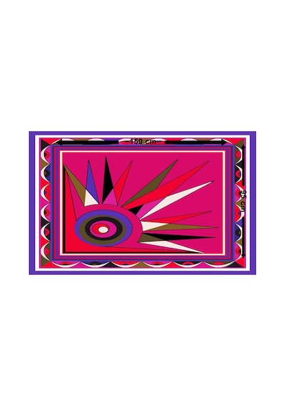 Nazzain Solar Fuchsia Bağlamalı Yırtmaçlı Pareo Plaj Eteği Bikini Üstü Plaj Giyim Yazlık Beachwear 150x95 Cm Çok Renkli