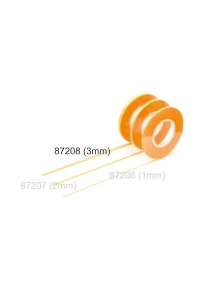 Tamıya Tam87208 87208 Maskeleme Bandı 3 Mm/18 M, Model Yapımı, Aksesuar, Sarı