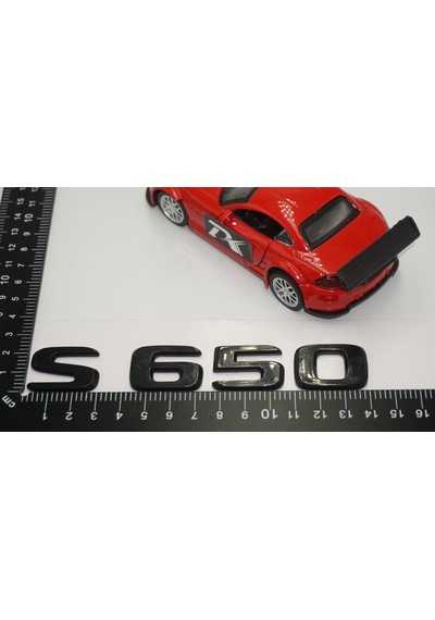 S 650 Bagaj Parlak Siyah ABS 3M 3D Yazı Logo