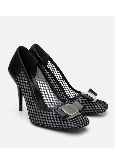 Hotiç Kadın Siyah Fileli Stiletto 01ayh308790a100 Siyah-black Siyah