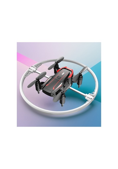 Uzaktan Kumandalı Çember Drone Havada Işık Topuna Dönüşen Dron Siyah Renk Siyah
