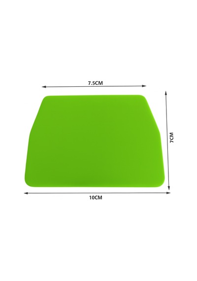 Kare Ragle Ppf/tph Cam Filmi Çekme Uygulama Aparatı Teflonlu 10x7cm Yeşil