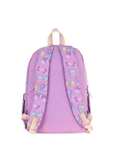Kaukko Kids Üç Gözlü Kız Çocuk Okul Sırt Çantası Nakışlı Kelebek Desenli - L5222 Mor