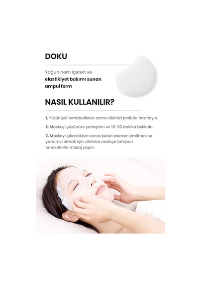 Yoğun Nem Desteğiyle Rahatlatan, Seramid İçerikli Nemlendirici Maske Zeroıd Soothing Sheet Mask Set