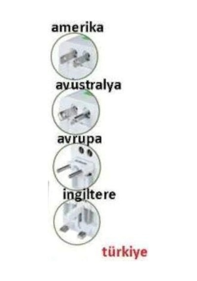 Universal Priz Dönüştürücü Amerika Avustralya Avrupa İngiltere