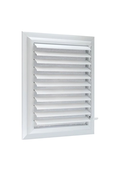 Beyaz Alüminyum 35x35 Cm Menfez Banyo Havalandırma Menfezi