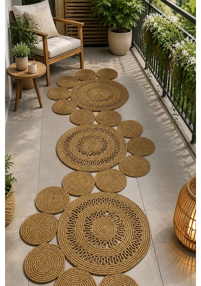 Villadia Home Textile Jüt Hasır Sarmal Kilim Yuvarlak Örgü Halı Yolluk Dekoratif Doğal Görünümlü Bohem Ev Kilimi Salon Balkon Oturma Yatak Mutfak Çocuk Odası 312bambu Villadia Home Textile Jüt Hasır Sarmal Kilim Yuvarlak Örgü Halı Yolluk Dekoratif Doğal Görünümlü Bohem Ev Kilimi Salon Balkon Oturma Yatak Mutfak Çocuk Odası 312bambu