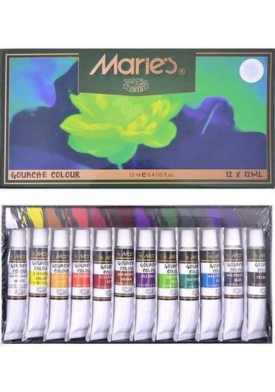 Maries Guaj Boya Takımı 12 Renk