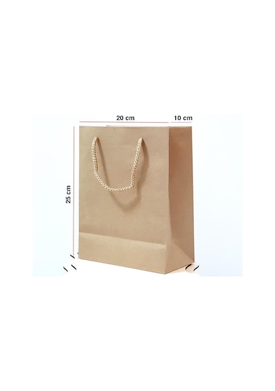 Kraft Karton Çanta 25 Adet 20X25X10 Cm