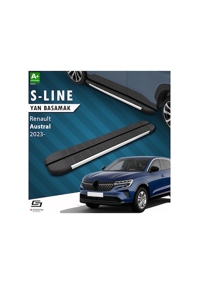 S-dizayn Renault Austral S-line Aluminyum Yan Basamak 183 Cm 2023 Üzeri
