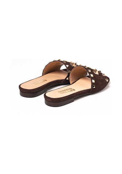Caffee 490 C1341 Terlik Kadın 0197 394 Chiara Bellini Suede Caffee 490 C1341