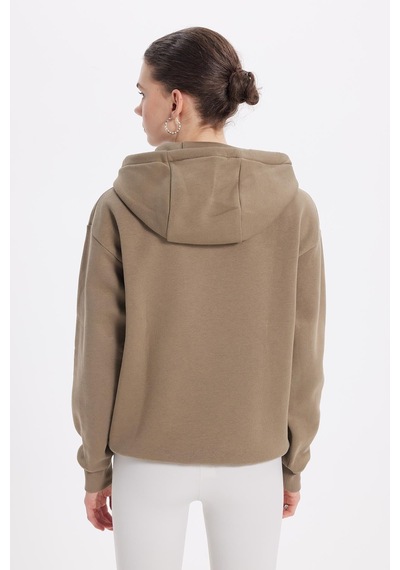 Tudors Kadın Oversize Geniş Kesim Pamuklu Yumuşak Dokulu İçi Polarlı Basic Yeşil Kapüşonlu Sweatshirt-42084 Yeşil2 Tudors Kadın Oversize Geniş Kesim Pamuklu Yumuşak Dokulu İçi Polarlı Basic Yeşil Kapüşonlu Sweatshirt-42084 Yeşil2
