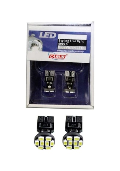Park Ledi T10 12v 8 Smd Ledlı Mavi Takım 6000k