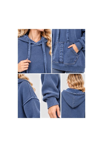 Duygu Altıntaş Kadın Çelik Örme Kapüşonlu Kanguru Cepli Kazak Mavi - 932551350 Mavi - 932551350 Mavi Duygu Altıntaş Kadın Çelik Örme Kapüşonlu Kanguru Cepli Kazak Mavi - 932551350 Mavi - 932551350 Mavi