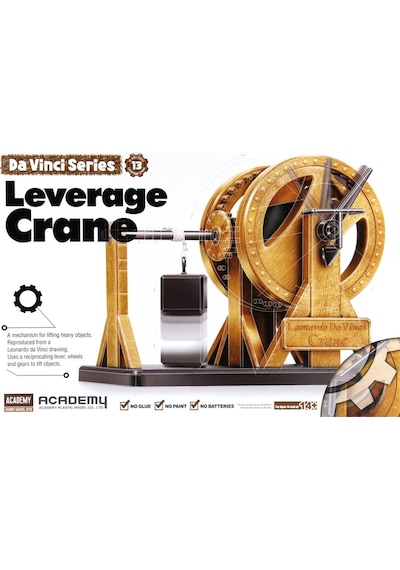 Academy 18175 Da Vinci Çıkrıklı Vinç, Plastik Model Kiti