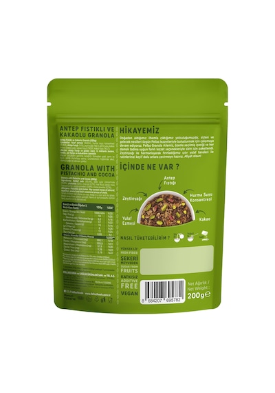 Granola - Antep Fıstıklı & Kakaolu 200g 3'lü Paket