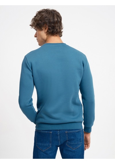 Regular Fit Erkek Sweatshirt Mavi