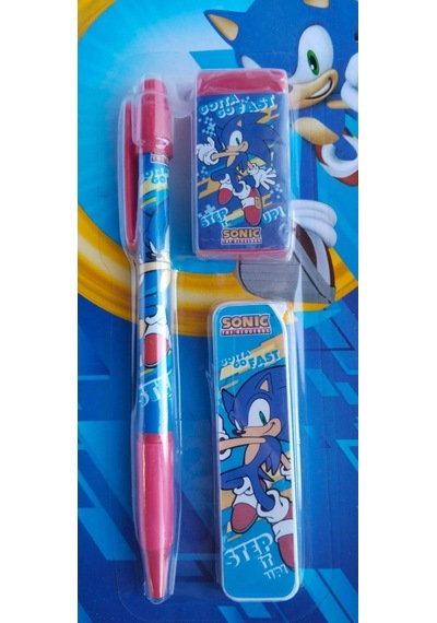Sonic Kırtasiye Seti Versatil Kalem + Silgi + Uç 582456 Çok Renkli
