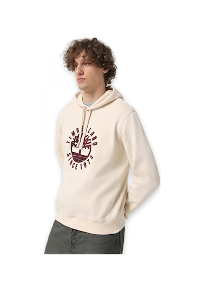 Timberland Tb0a6vgt Holiday Graphic Hoodie Krem Erkek Sweatshirt Krem