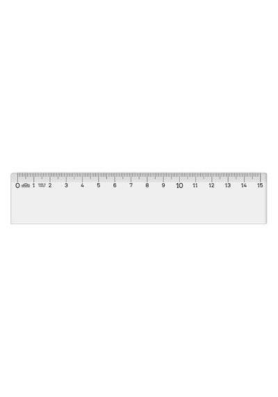 Şeffaf Cetvel 15cm Diğer
