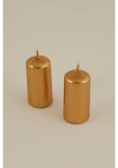Karaca Home Sütun Mum Gold